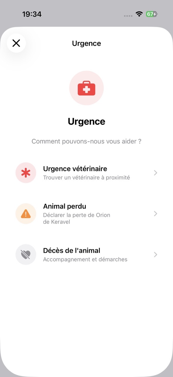 Feuille Urgence